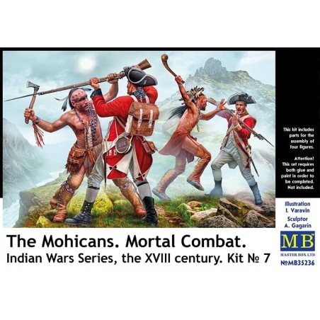 Indian Wars Series "The Mohicans Mortal Combat" XVIII Century Kit N°7  -  Master Box (1/35)