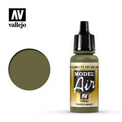 Vallejo Model Air 17ml  -  U.S. Light Green