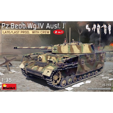 Pz.Beob.Wg.IV Ausf. J Late/Last Prod. w/Crew (2in1)  -  MiniArt (1/35)