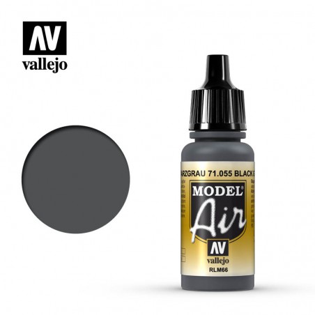 Vallejo Model Air 17ml  -  Black Grey RLM66