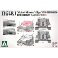 TIGER I BIG BOX 2 kits & 1:16 M. Wittmann Figure  -  Takom (1/35)