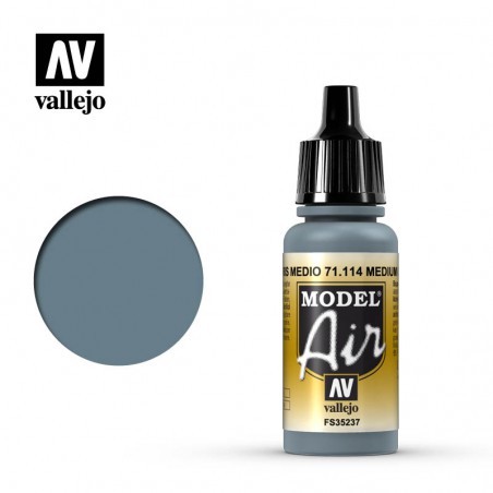 Vallejo Model Air 17ml  -  Medium Grey