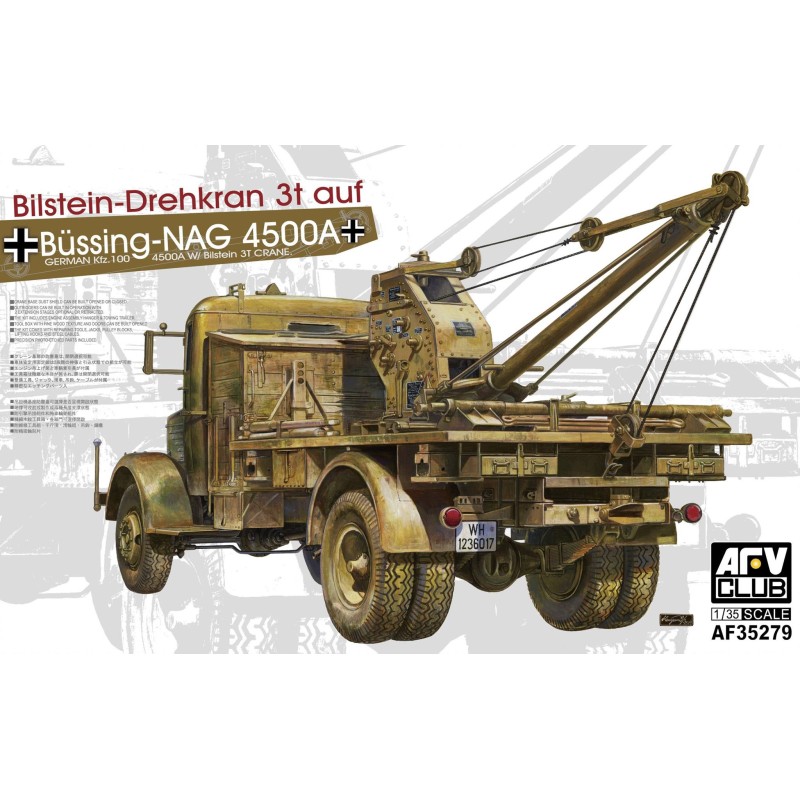 Büssing-NAG 4500A Kfz.100 w/Bilstein 3T Crane  -  AFV Club (1/35)