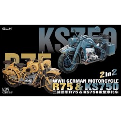 WWII German Motorcycle R75 & KS750 [2in2]  -  G.W.H (1/35)