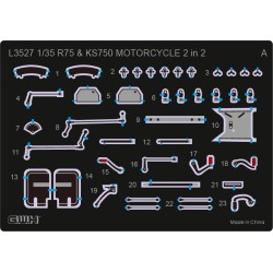 WWII German Motorcycle R75 & KS750 [2in2]  -  G.W.H (1/35)
