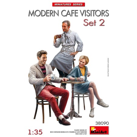 Modern Cafe Visitors Set 2  -  MiniArt (1/35)