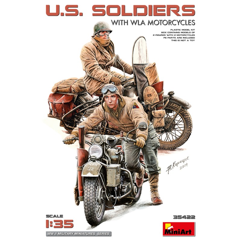 Harley-Davidson WLA with U.S. Soldiers  -  MiniArt (1/35)