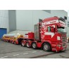 Scania Streamline Topline 8x4 + Low Loader 6 Axle/Dolly 2 Axle [Spiess]  -  WSI (1/50)