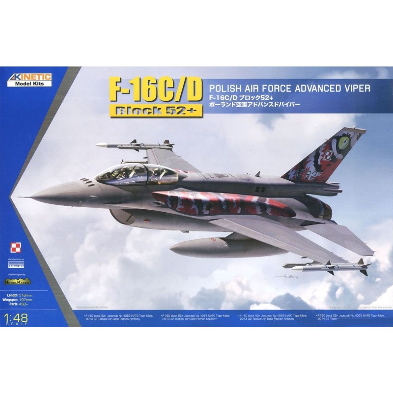 General Dynamics F-16C/D Block 52+ Polish Air Force Advanced Viper  -  Kinetic (1/48)