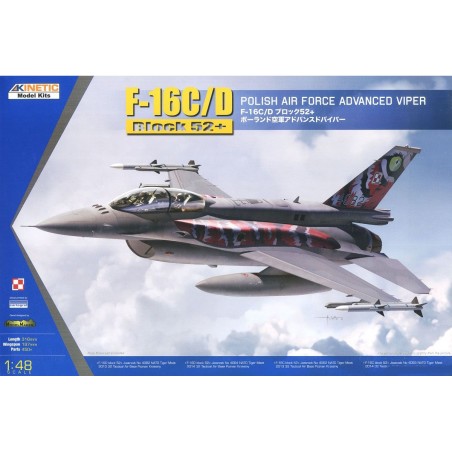 General Dynamics F-16C/D Block 52+ Polish Air Force Advanced Viper  -  Kinetic (1/48)