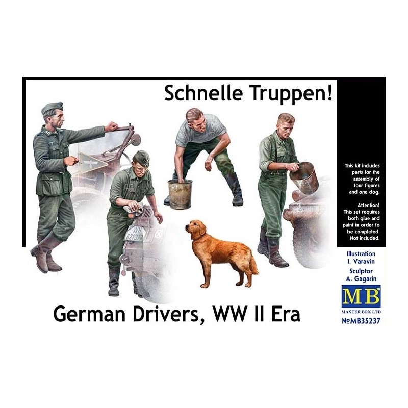 German Drivers WW II Era "Schnelle Truppen"  -  Master Box (1/35)