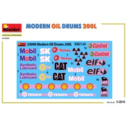 Modern Oil Drums 200L  -  MiniArt (1/24)