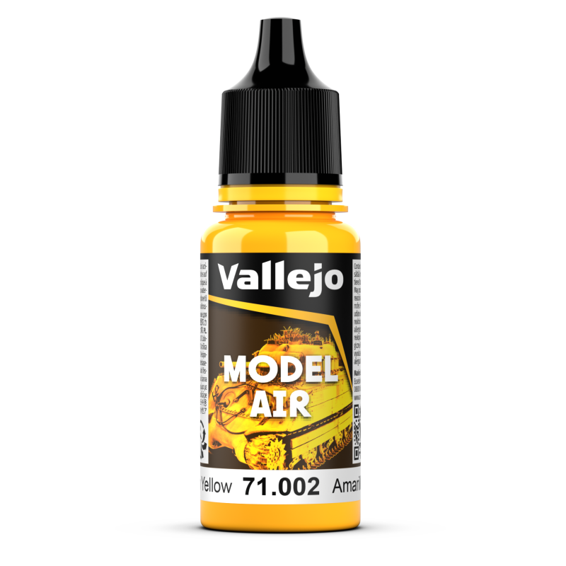 Vallejo Model Air 18ml  -  Medium Yellow