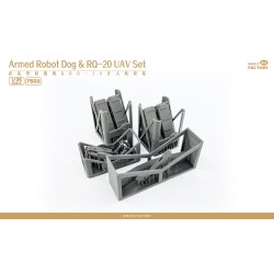 Armed Robot Dog & RQ-20 UAV Set 3D Printed  -  Magic Factory (1/35)