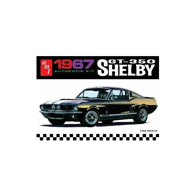 1967 Shelby GT-350 (Molded in Black)  -  AMT (1/25)