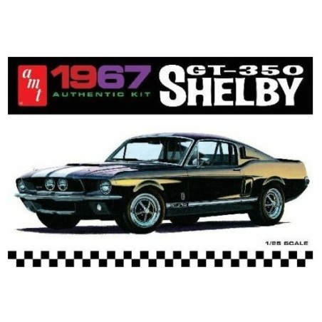 1967 Shelby GT-350 (Molded in Black)  -  AMT (1/25)