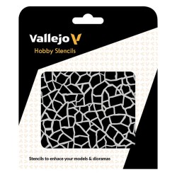 Stencil Giraffe Camo WWII (125x125mm)  -  Vallejo (1/32)