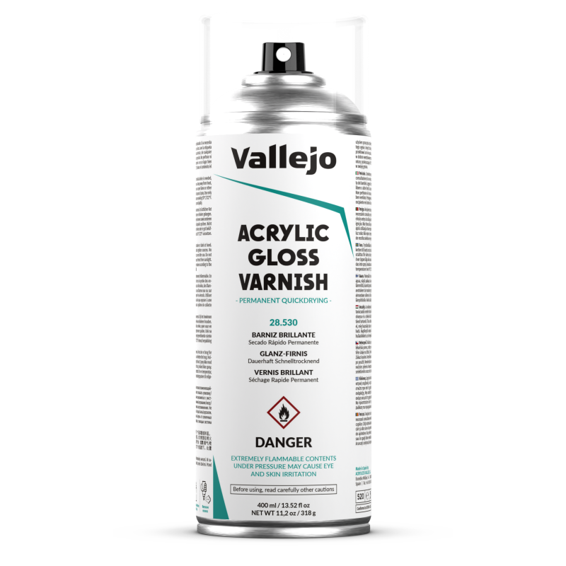 Vallejo Acrylic Varnish Spray 400ml  -  Gloss