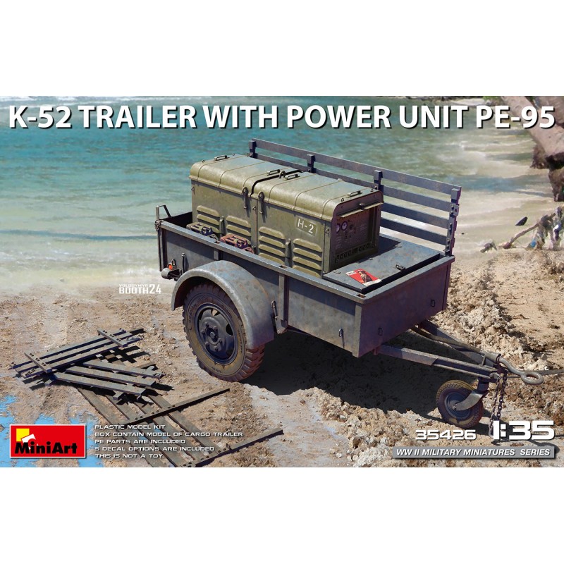 K-52 Trailer with Power Unit PE-95  -  MiniArt (1/35)