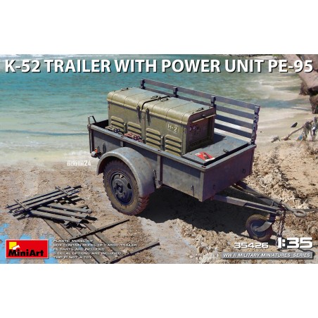 K-52 Trailer with Power Unit PE-95  -  MiniArt (1/35)