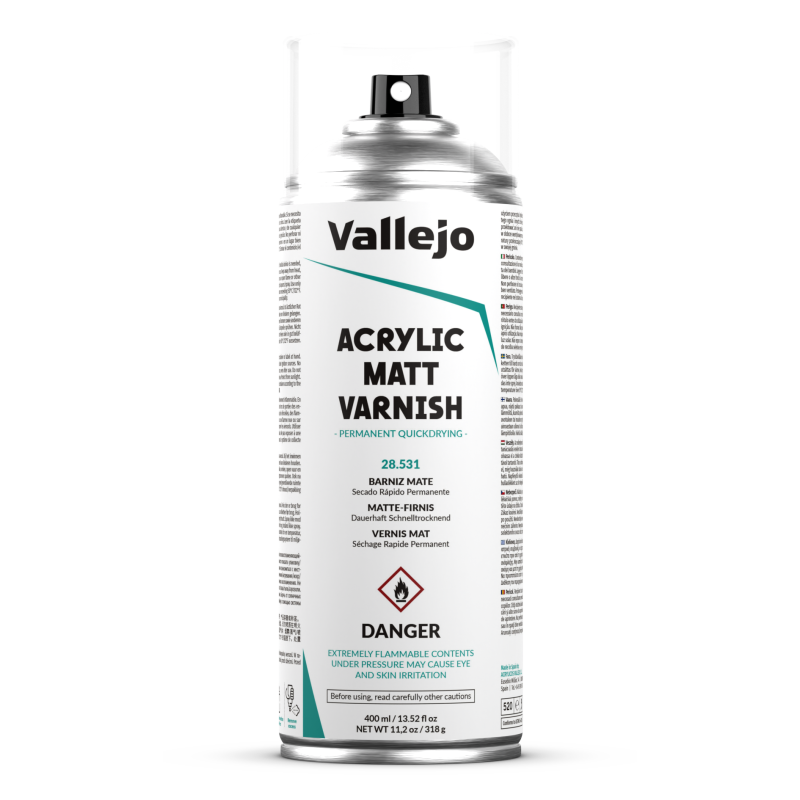 Vallejo Acrylic Varnish Spray 400ml  -  Matt