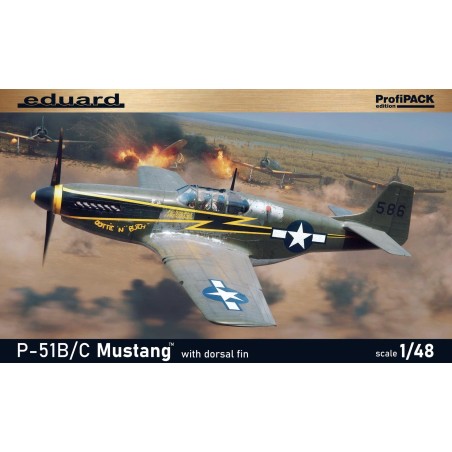 North American P-51B/C Mustang With Dorsal Fin  -  Eduard (1/48)