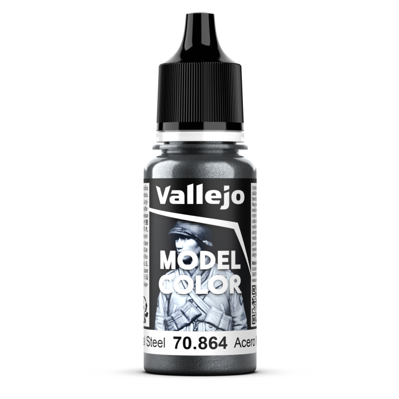 Vallejo Model Color 18ml  -  Natural Steel