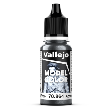 Vallejo Model Color 18ml  -  Natural Steel