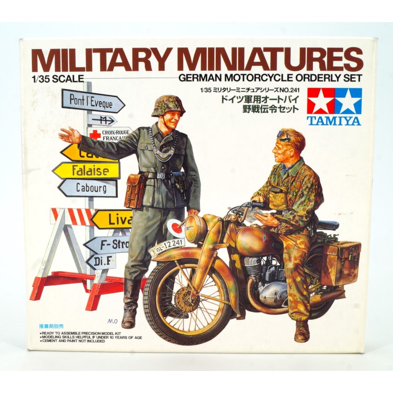 German Motorcycle Orderly Set  -  Tamiya (1/35)