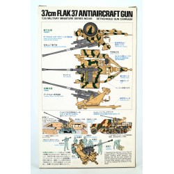 German 3.7cm Flak 37 Anti-Aircraft Gun mit Sd.Ah.52  -  Tamiya (1/35)