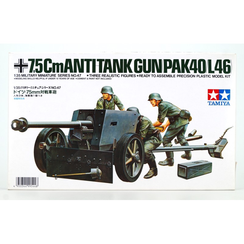 7.5cm Anti-Tank Gun (Pak40/L46)  -  Tamiya (1/35)