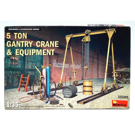 5 Ton Gantry Crane and Equipment  -  MiniArt (1/35)