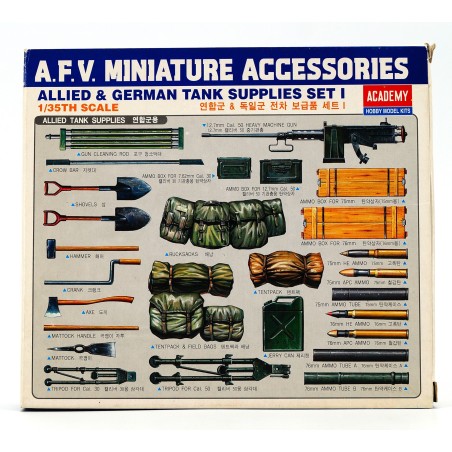 Allied & German Tank Supplies Set I  -  Academy (1/35)