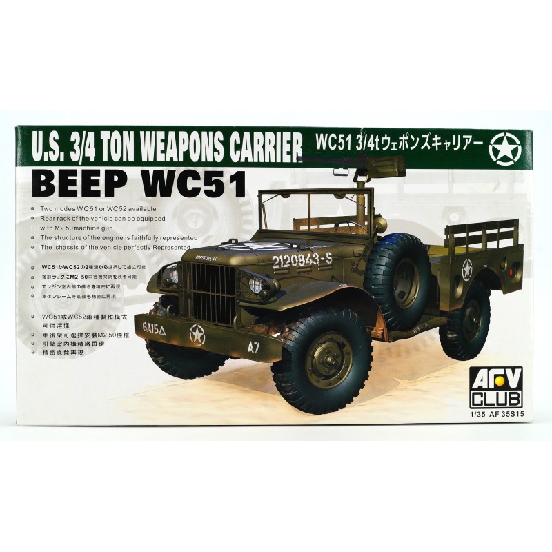 Dodge WC51 Beep U.S. ¾ ton Weapons Carrier  -  AFV Club (1/35)