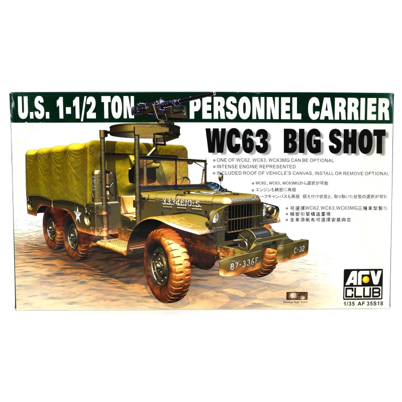 Dodge WC63 Big Shot U.S. 1½ ton Personnel Carrier  -  AFV Club (1/35)