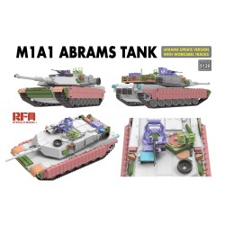 M1A1 ABRAMS TANK Ukraine Update Version with Workable Tracks  -  RFM (1/35)