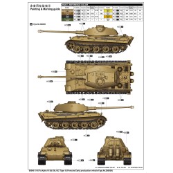 Pz.Kpfw.VI Sd.Kfz.182 Tiger II  Porsche Early Production  -  Trumpeter (1/16)