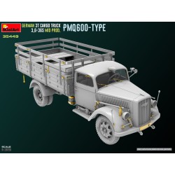 Opel Blitz German 3t Cargo Truck 3,6-36S Mid Prod. PMQ600-Type  -  MiniArt (1/35)