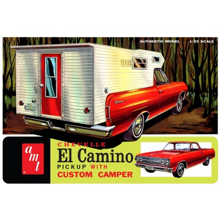 1965 Chevelle El Camino with Custom Camper  -  AMT (1/25)