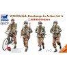 WWII British Paratroops in Action Set A  -  Bronco (1/35)