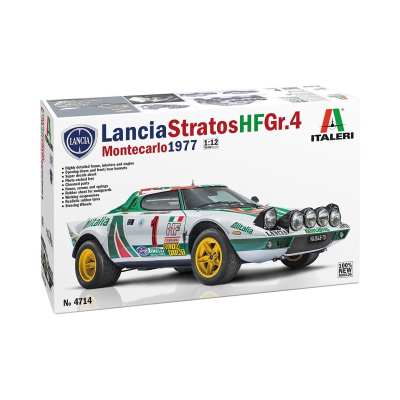 Lancia Stratos HF Gr.4 Montecarlo 1977  -  Italeri (1/12)