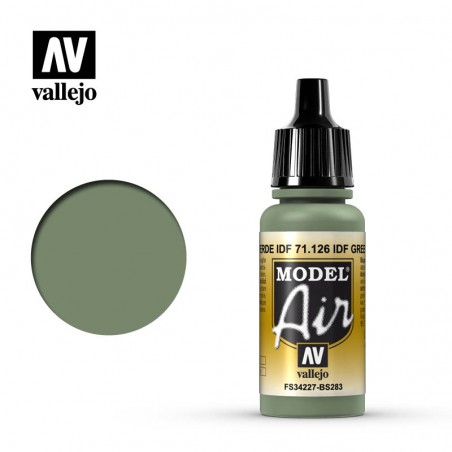 Vallejo Model Air 17ml  -  IDF/IAF Green