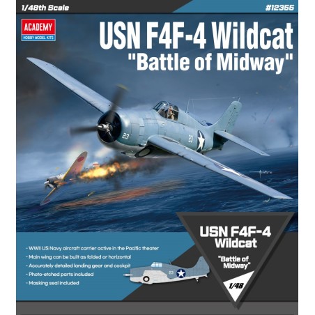 Grumman USN F4F-4 "Battle of Midway"  -  Academy (1/48)