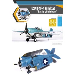 Grumman USN F4F-4 "Battle of Midway"  -  Academy (1/48)