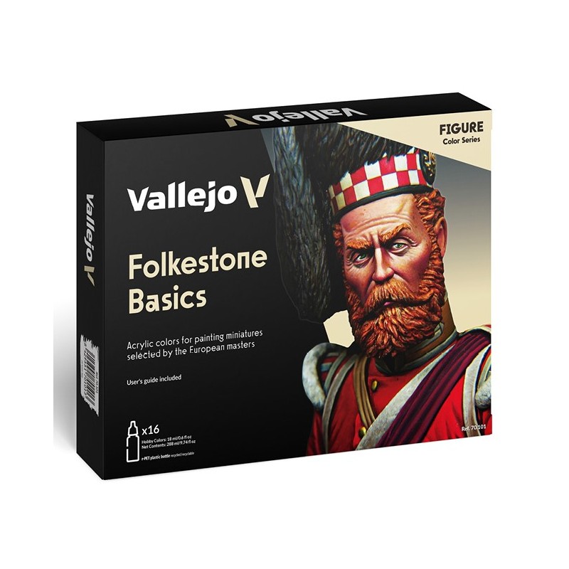 Vallejo Folkestone Basics Colors Set (16 x 18ml)