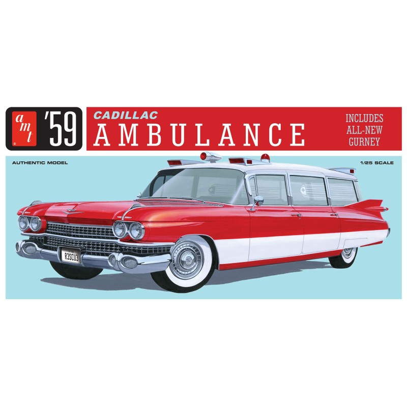 1959 Cadillac Miller-Meteor Sentinel [Ambulance]  -  AMT (1/25)