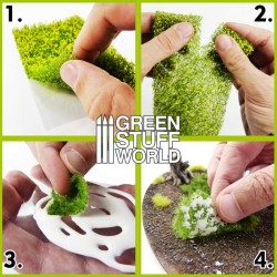 Grasmat Uitsparingen [Groene Weide] - Green Stuff World