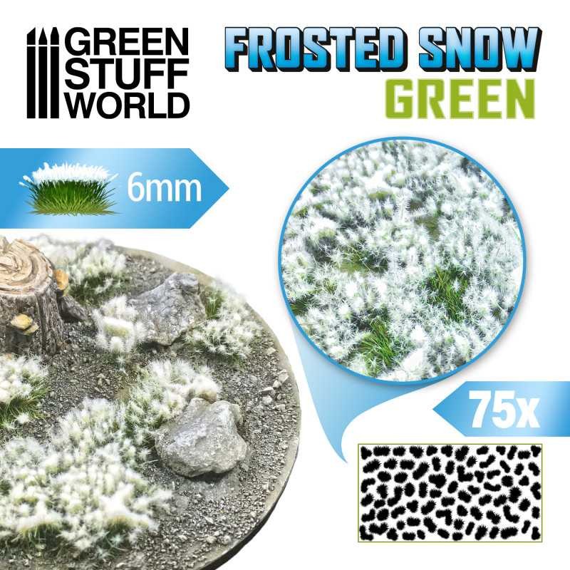 Heesters Tufts 6mm [Frosted Snow/Groen] - Green Stuff World