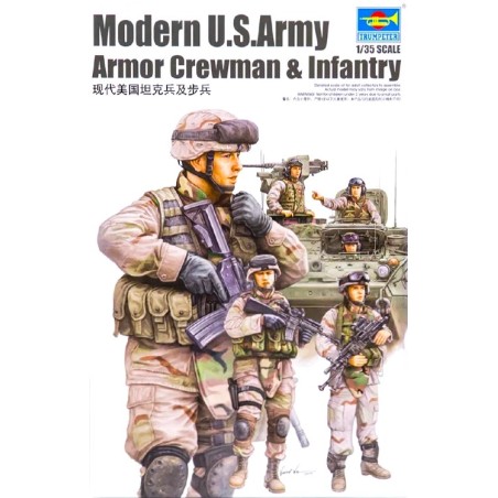 Modern U.S. Army Armor Crewman & Infantry  -  Trumpeter (1/35)