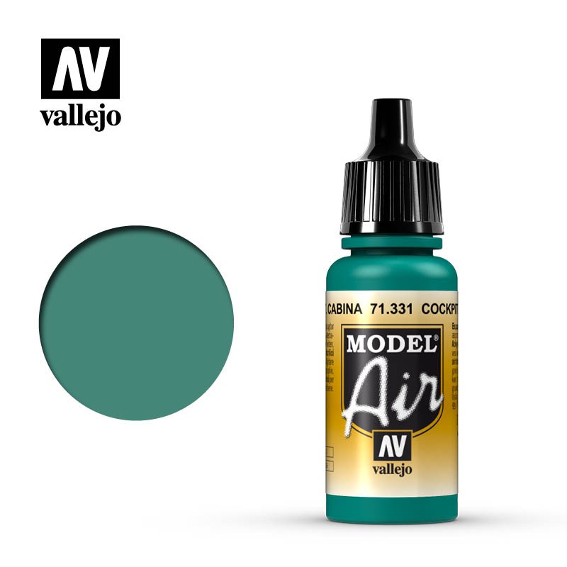 Vallejo Model Air 17ml  -  Cockpit Emerald Green "Faded"